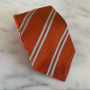 BOSS Hugo Boss 100% orange silk tie *FAST SHIPPING*